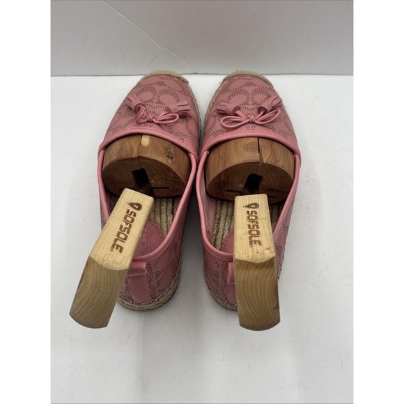 Coach C2782 Carson Espadrille Shoes Bubblegum Size 8 B - Picture 12 of 16